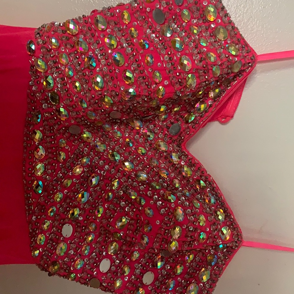 Bright pink dress